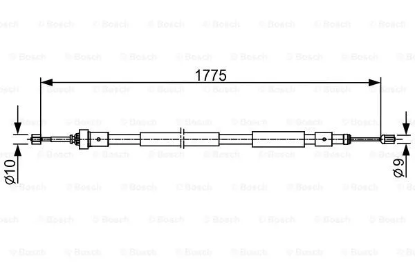 Cable Pull, parking brake (1 987 482 407)