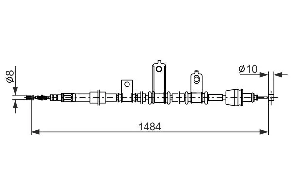 Cable Pull, parking brake (1 987 482 920)