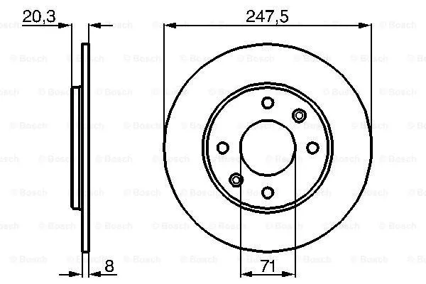 Brake Disc (0 986 478 371)