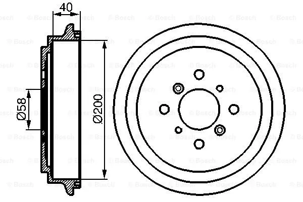 Brake Drum (0 986 477 141)