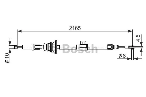Cable Pull, parking brake (1 987 482 105)