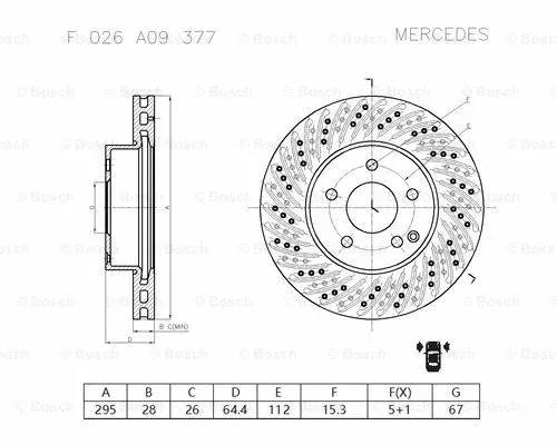 Brake Disc (F 026 A09 377)