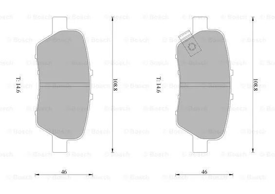Brake Pad Set, disc brake (0 986 AB1 425)