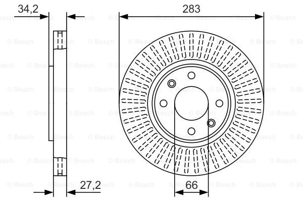 Brake Disc (0 986 479 W69)