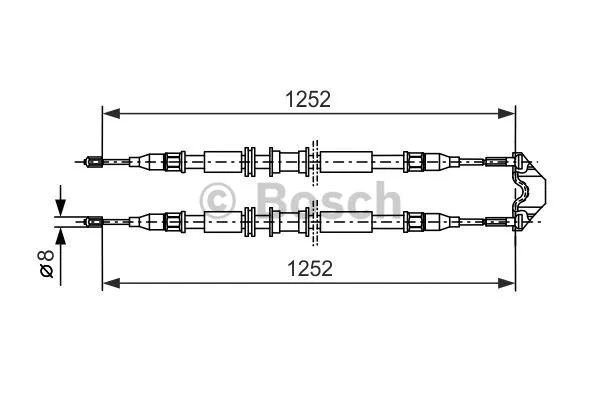 Cable Pull, parking brake (1 987 477 668)