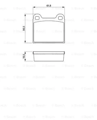 Brake Pad Set, disc brake (0 986 462 283)