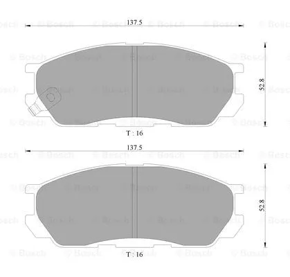 Brake Pad Set, disc brake (0 986 AB9 257)