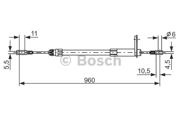 Cable Pull, parking brake (1 987 477 219)