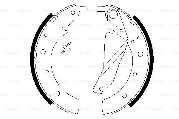 Brake Shoe Set (0 986 487 212)