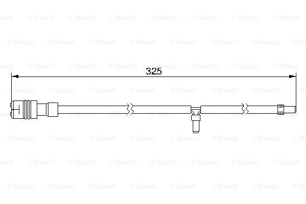 Warning Contact, brake pad wear (1 987 474 984)