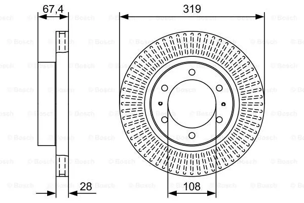 Brake Disc (0 986 479 W47)
