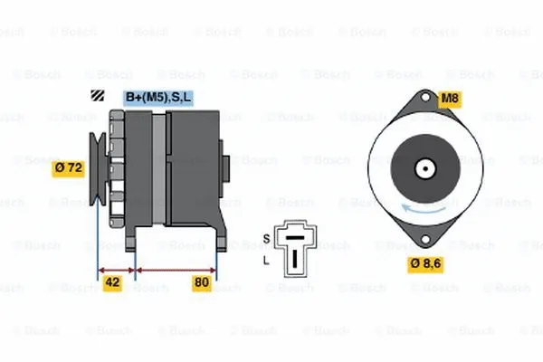 Alternator (0 986 032 671)