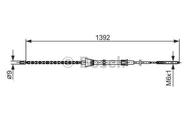 Cable Pull, parking brake (1 987 477 680)