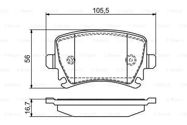 Brake Pad Set, disc brake (0 986 495 453)