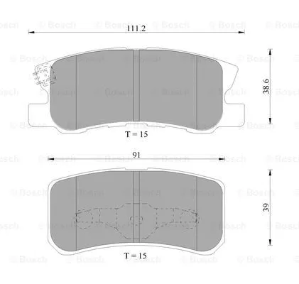 Brake Pad Set, disc brake (0 986 AB9 183)