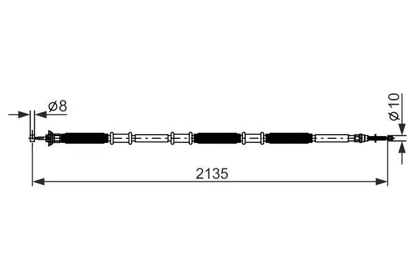 Cable Pull, parking brake (1 987 482 890)
