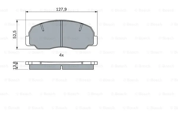 Brake Pad Set, disc brake (0 986 494 944)