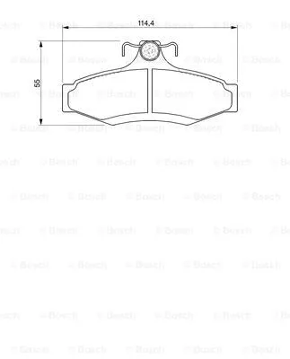 Brake Pad Set, disc brake (0 986 424 757)