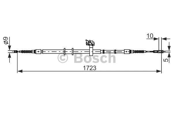Cable Pull, parking brake (1 987 482 269)