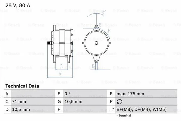 Alternator (0 986 039 340)
