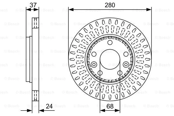 Brake Disc (0 986 479 W70)