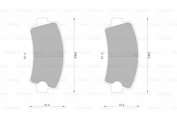 Brake Pad Set, disc brake (0 986 AB9 236)