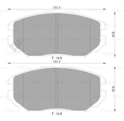 Brake Pad Set, disc brake (0 986 AB3 054)