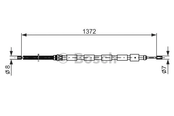 Cable Pull, parking brake (1 987 477 144)