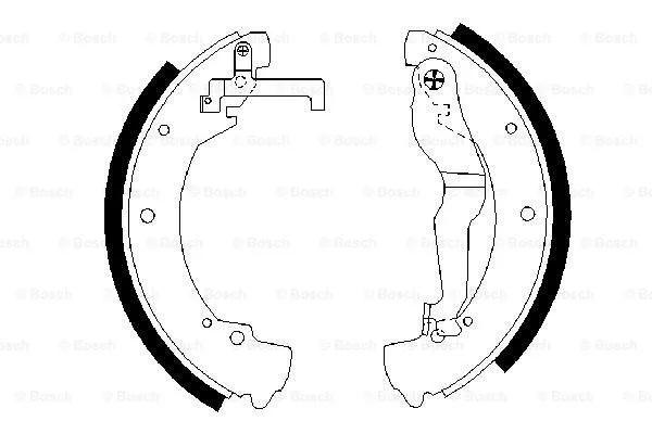 Brake Shoe Set (0 986 487 312)
