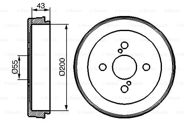 Brake Drum (0 986 477 138)