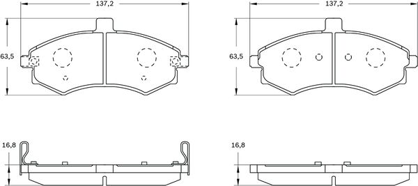 Brake Pad Set, disc brake (0 986 BB0 763)