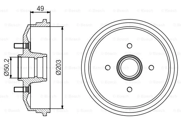 Brake Drum (0 986 477 190)