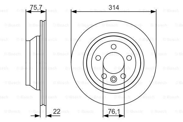 Brake Disc (0 986 479 S54)
