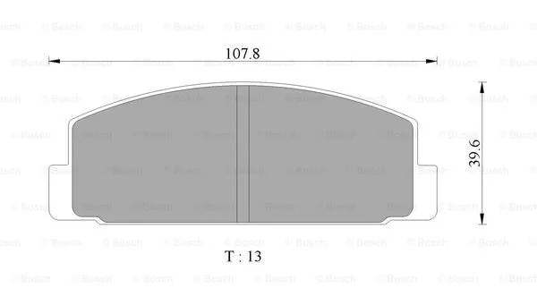 Brake Pad Set, disc brake (0 986 AB9 377)