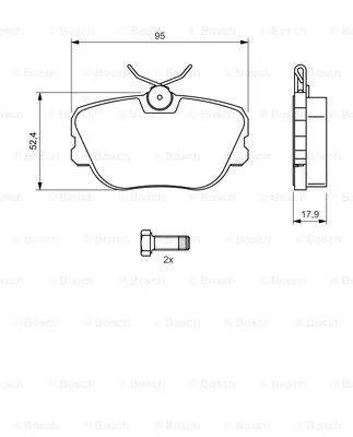 Brake Pad Set, disc brake (0 986 494 058)