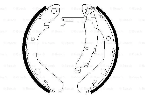 Brake Shoe Set (0 986 487 342)