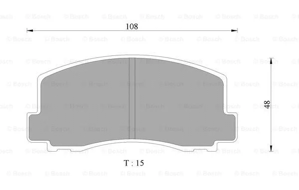 Brake Pad Set, disc brake (0 986 AB9 017)