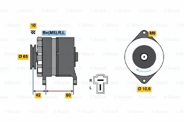 Alternator (0 986 032 621)
