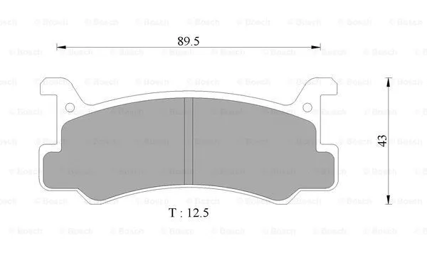 Brake Pad Set, disc brake (0 986 AB9 007)