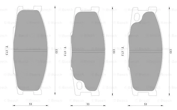 Brake Pad Set, disc brake (0 986 AB2 474)