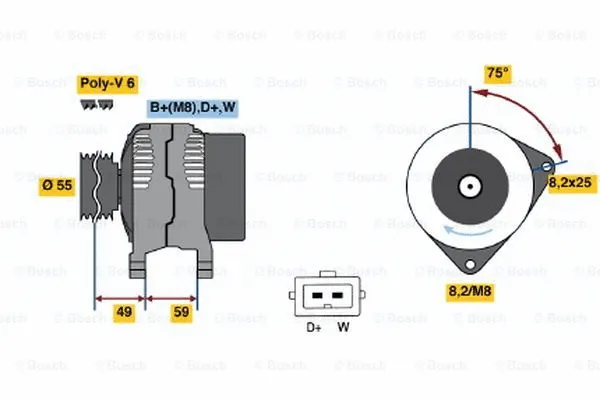 Alternator (0 123 320 002)