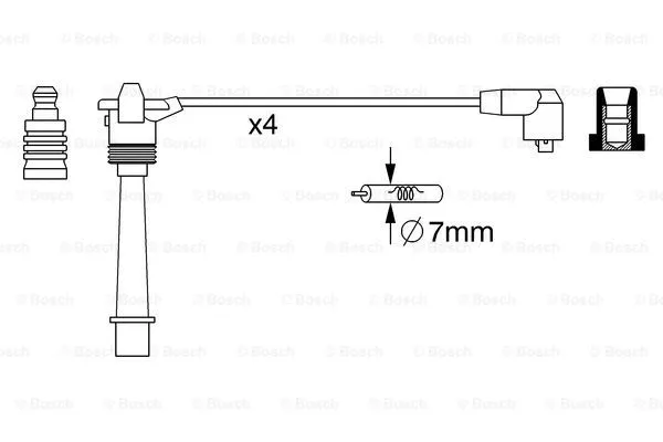 Ignition Cable Kit (0 986 357 258)