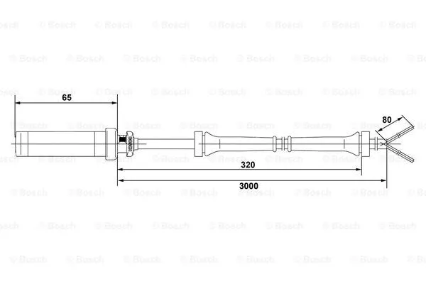Sensor, wheel speed (0 265 004 008)