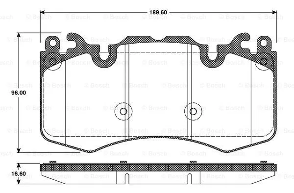 Brake Pad Set, disc brake (0 986 TB3 110)