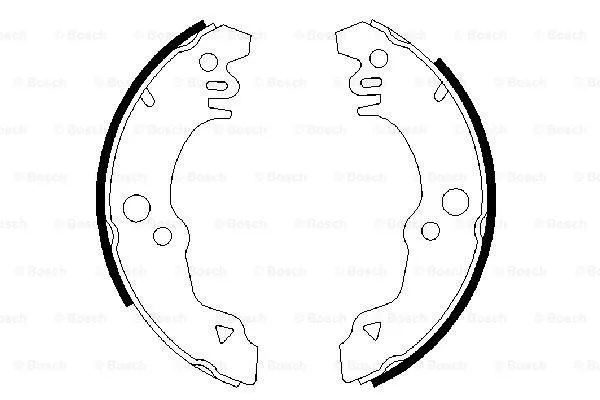 Brake Shoe Set (0 986 487 308)