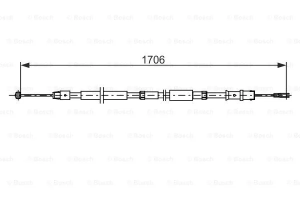 Cable Pull, parking brake (1 987 482 751)