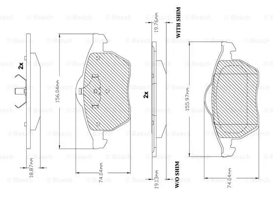 Brake Pad Set, disc brake (F 03B 150 241)