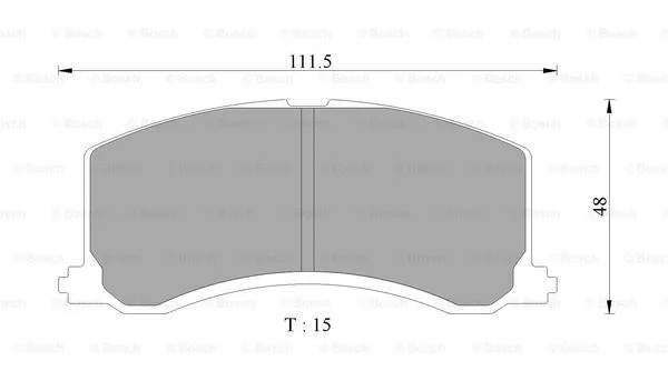 Brake Pad Set, disc brake (0 986 AB9 140)