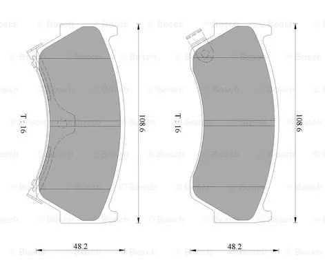 Brake Pad Set, disc brake (0 986 AB2 307)