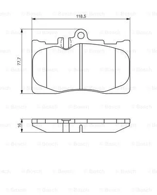 Brake Pad Set, disc brake (0 986 495 138)